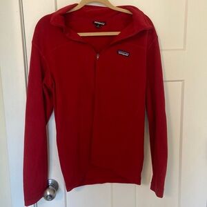 Red Patagonia Quarter Zip